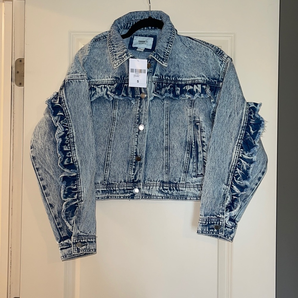 Forever 21 Cropped Jean Jacket